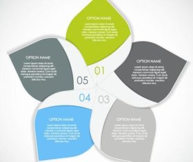 Windmill style infographics vector