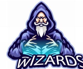 Wizard icon vector