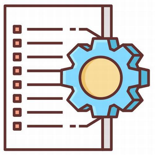 Automated planning icon vector