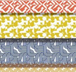 Geometric seamless patterns vector