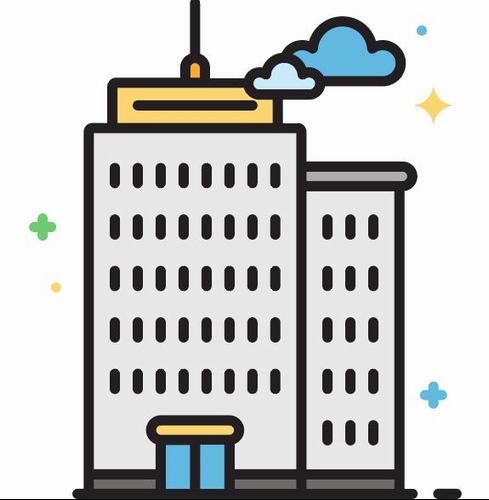 Office building icons vector