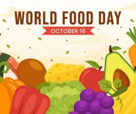 Pay attention to food and agricultural production world food day vector