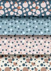 Set of organic circles seamless patterns vector