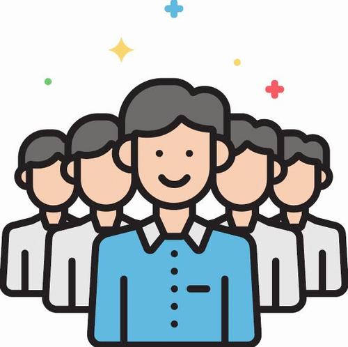 Team leader icons vector