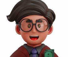 Traser 3D professions icon vector