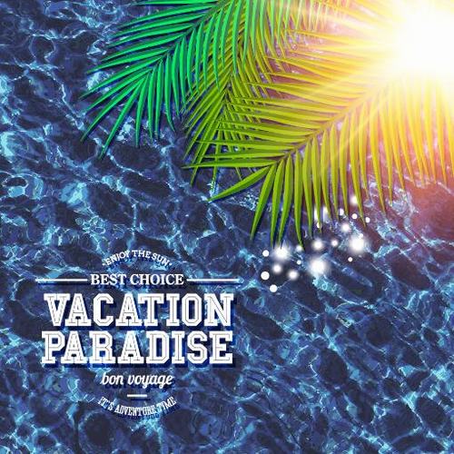 Vacation paradise vector