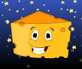Cheese cartoon vector