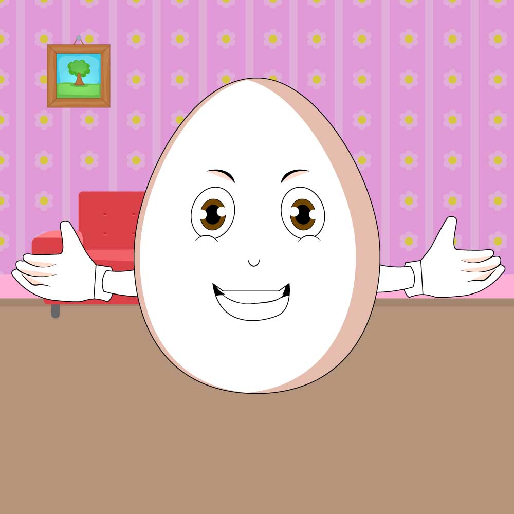 Egg cartoon vector