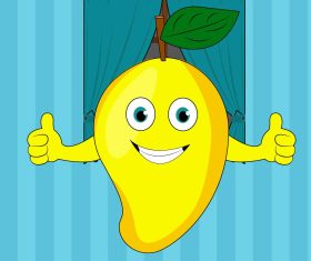 Mango cartoon vector