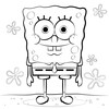 Spongebob cartoon black and white vector free download