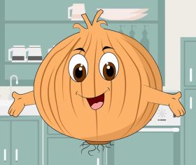 Onion cartoon vector