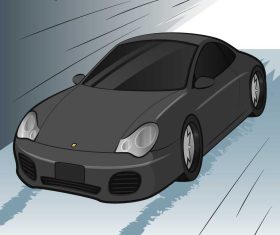 Porsche 911 car vector