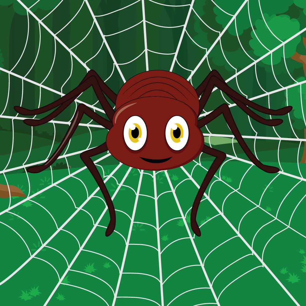 Spider cartoon vector