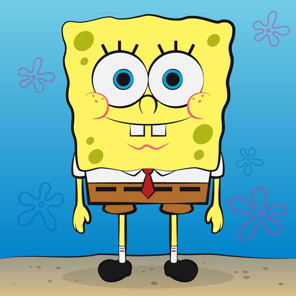 Spongebob cartoon vector