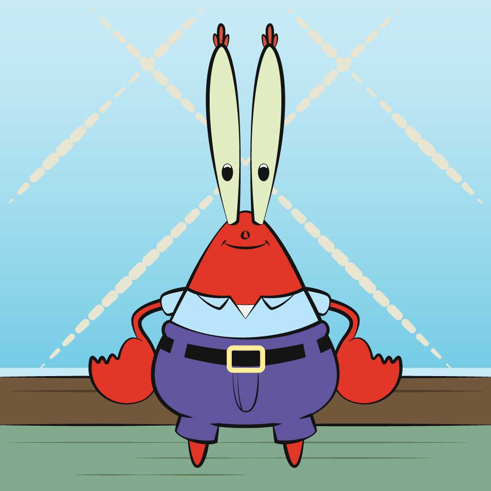 Spongebob Squarepants patrick mr krabs vector