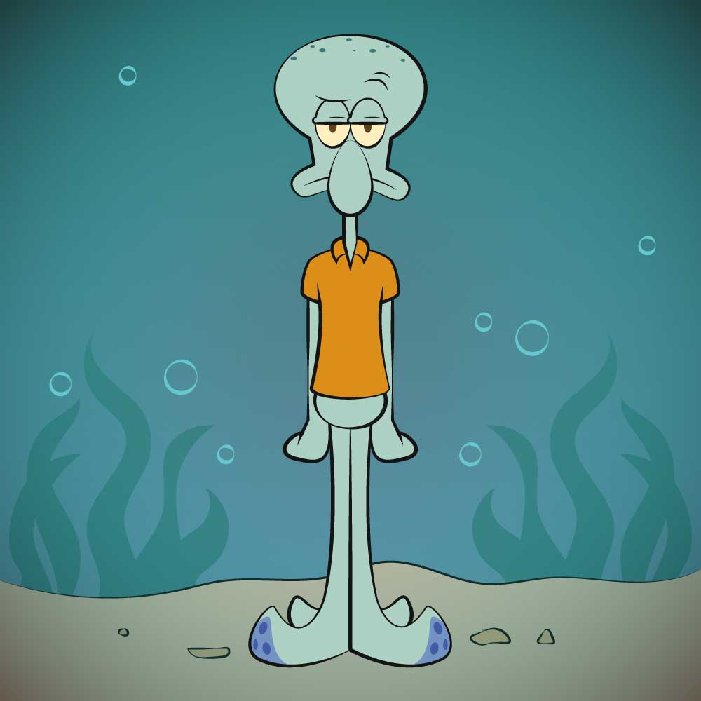 Spongebob Squarepants squidward vector free download