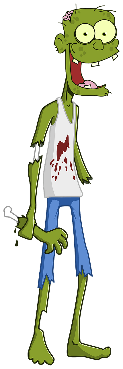 Cartoon zombie clipart