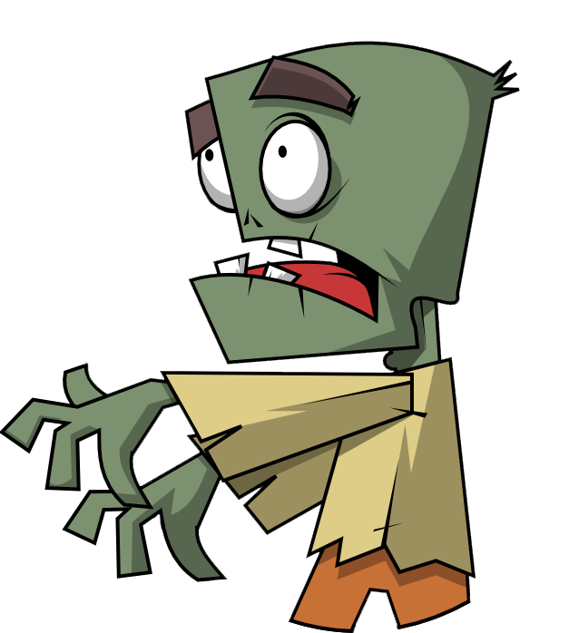 Funny zombie clipart