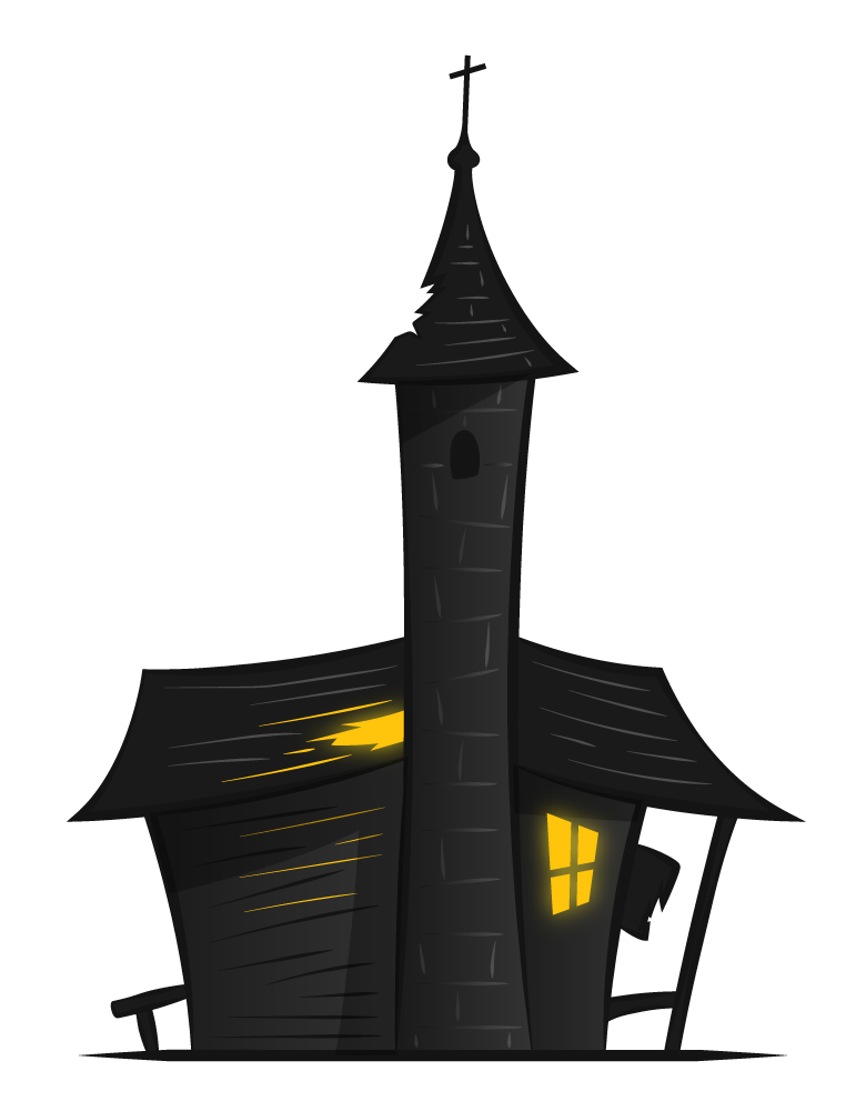 Haunted house clipart vector