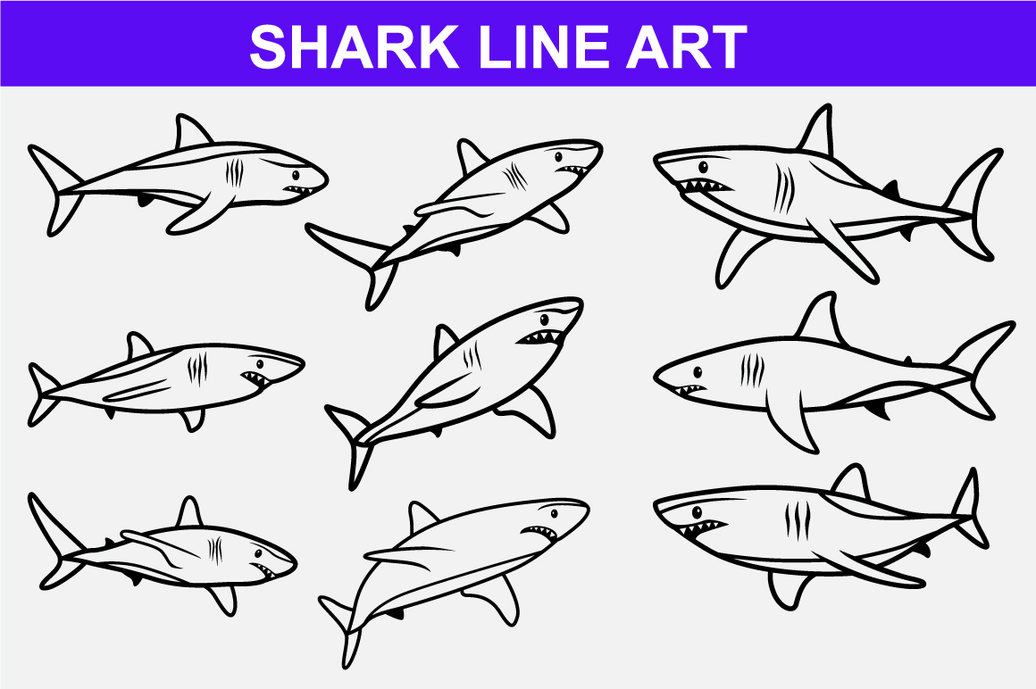 fish line art