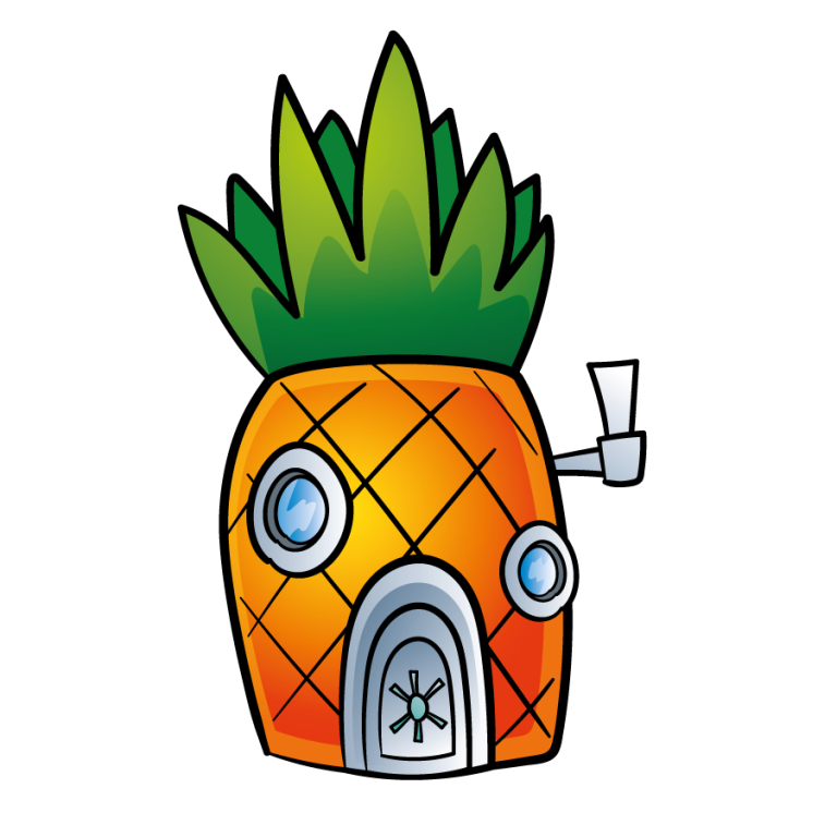 Spongebob pineapple house cartoon clipart free download