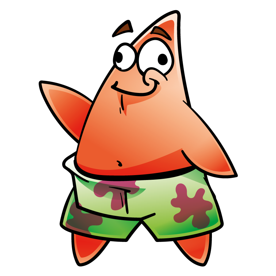 Starfish patrick cartoon clipart