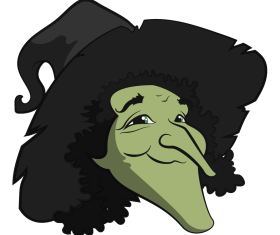 Witch head clipart