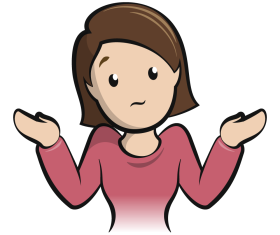 Woman shrugging emoji emoticon clipart