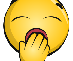 Yawning emoji emoticon smiley clipart