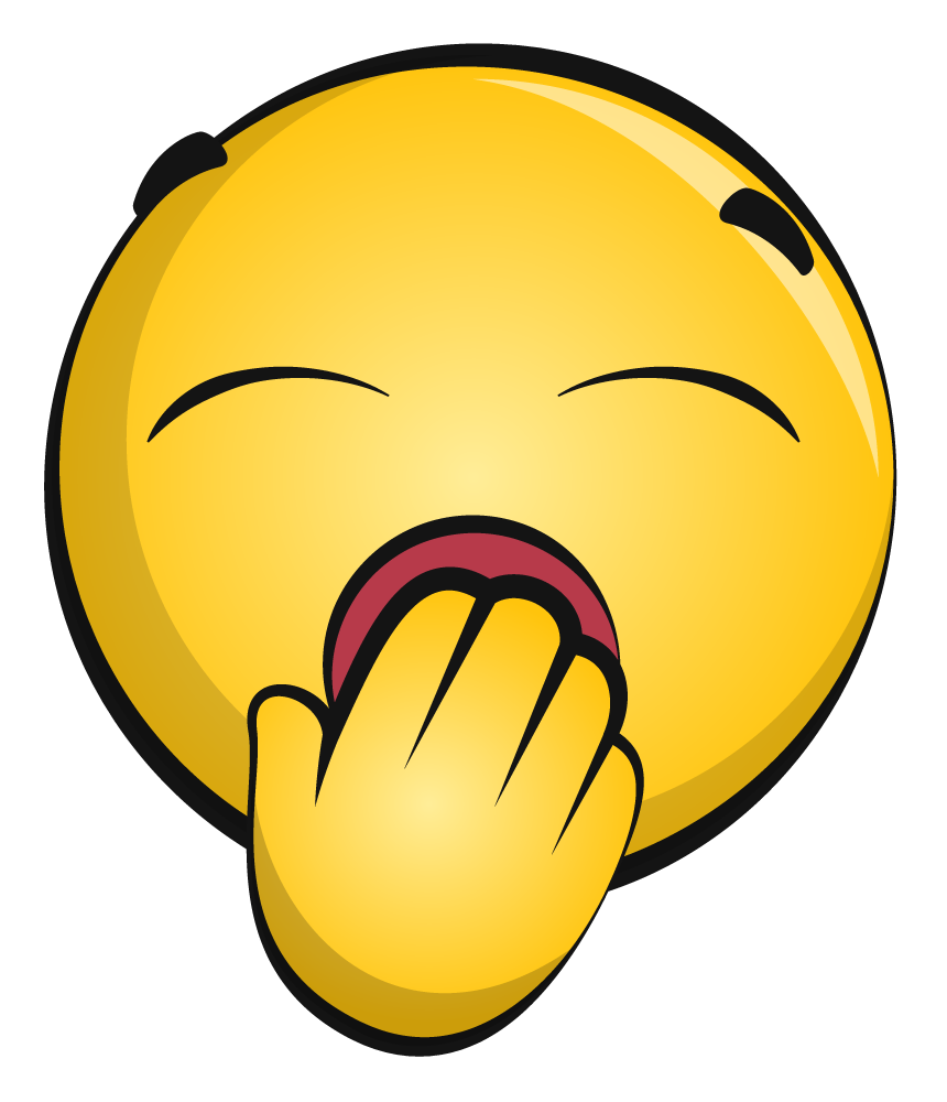 Yawning emoji emoticon smiley clipart