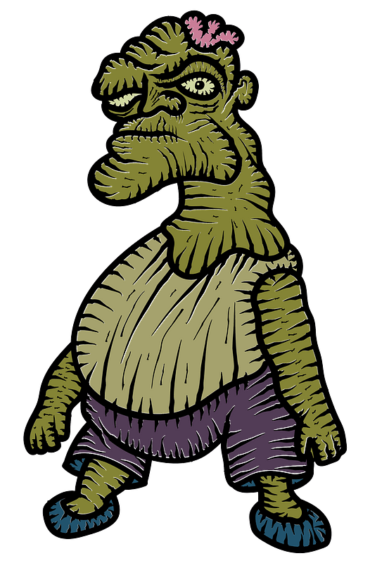 Zombie monster clipart