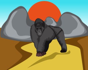 Gorilla Vector
