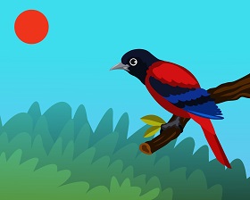 Black Sparrow Vector