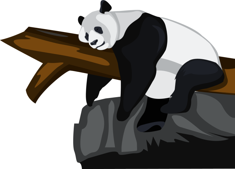 Sleeping Panda Clipart