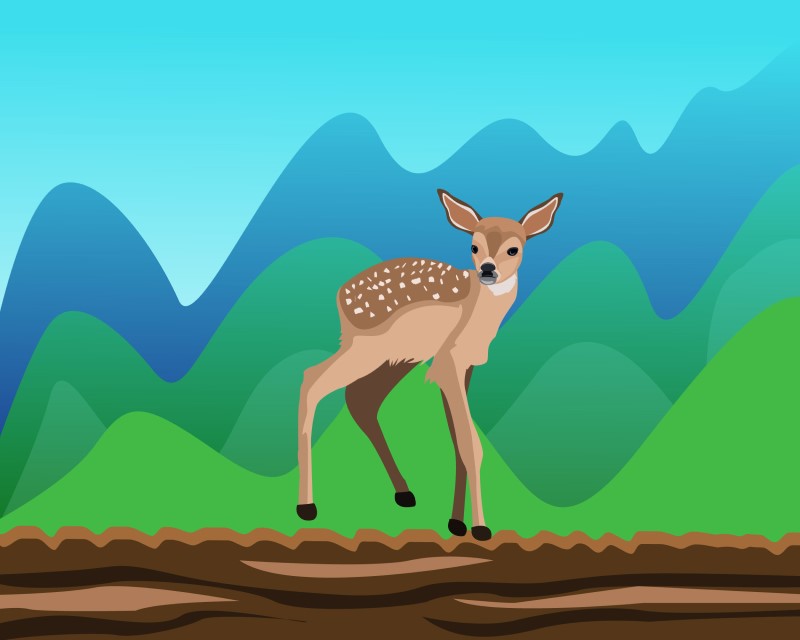 Cute Deer Vector