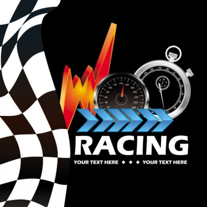 racing theme elements Background pattern 05 vector