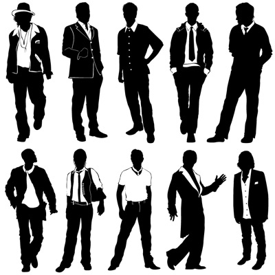 Various types of man vector