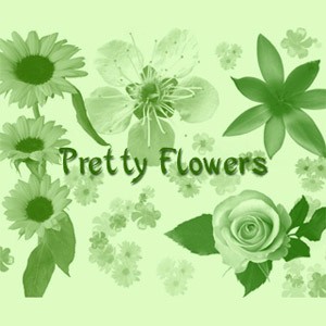 Pretty Flowers Photoshop Brushes