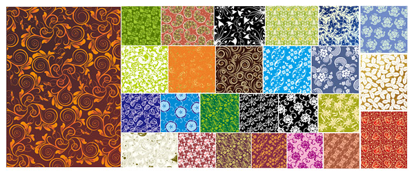 commonly used Decorative pattern 01 background vector art