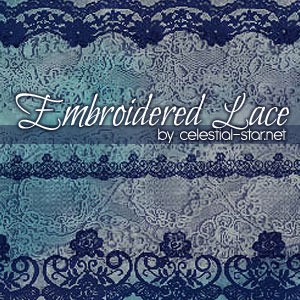 Embroidered Lace Photoshop Brushes