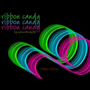 ribbon candy Photoshop Brushes