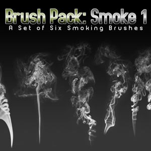 Six Smoke Photoshop Brushes