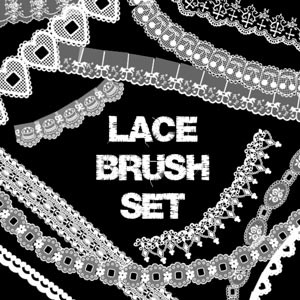 Lace Brush Set Photoshop Brushes
