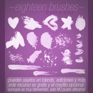 Eighteen Photoshop Brushes