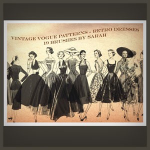 Vintage Vogue Photoshop Brushes