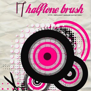 Halftone Brushes Pack 2 Photoshop Brushes
