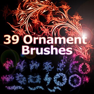 Free Ornament Photoshop Brushes