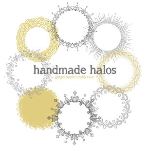 Handmade Halos Brush Set Photoshop Brushes