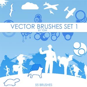 Set of vector Set 1 Photoshop Brushes
