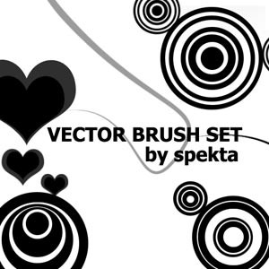 Set of vector Photoshop Brushes